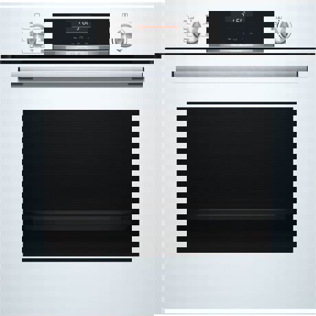 Cuptor incorporabil Bosch HBA5360W0, 71 L, Convectie aer 3D, 7 functii, AutoPilot10, Display LCD, Butoane/TouchControl, Alb
