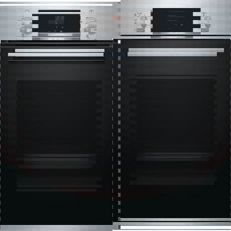Cuptor incorporabil Bosch HBA574BR00, Multifunctional, 7 functii, 71 l, Afișaj digital, Autocurățare pirolitică, Grill, Porgram pizza, Inox