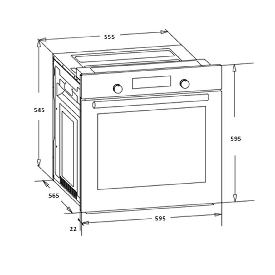 Cuptor incorporabil Heinner HBO-S567LDTGC-IX