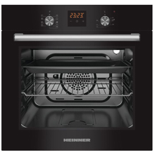 Cuptor incorporabil Heinner HBO-S569LDTGC-GBK, Electric, 56 l, Multifunctional, 9 Functii, Grill, Display Touch, Sticla Neagra