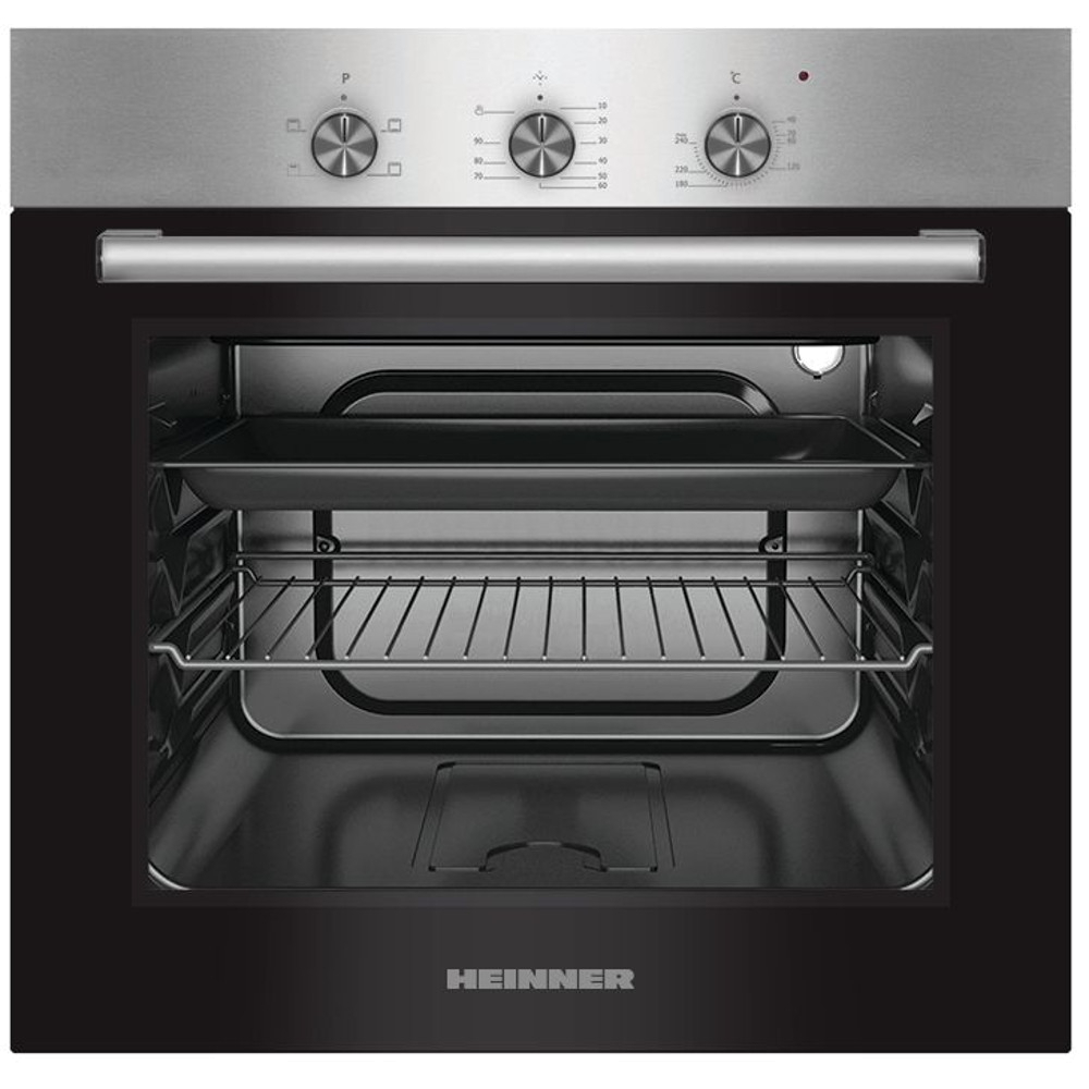 Cuptor incorporabil Heinner HBO-S624LTG-IX, Electric, 62 l, 4 functii, Grill, Inox