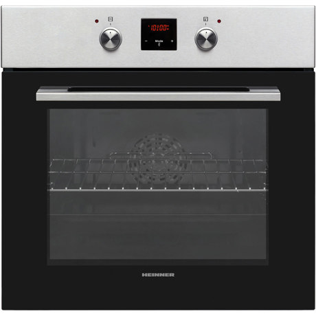 Cuptor incorporabil Heinner HBO-V659GCDRC-IX, 69 L, 9 functii, Control mecanic, Display touch, Grill, Timer, Perete catalitic, Inox/negru