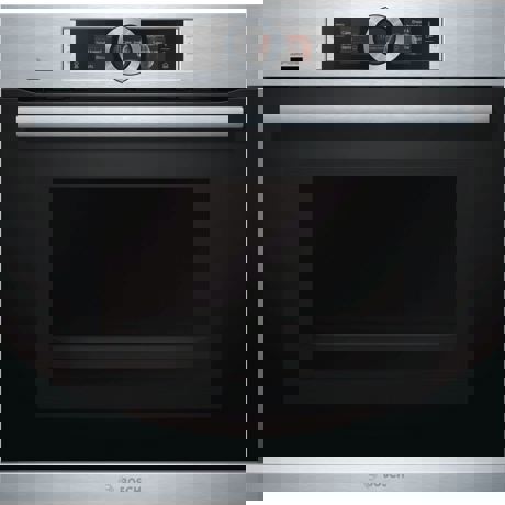 Cuptor incorporabil Bosch Serie 8 HNG6764S6, Electric, 67 L, 14 functii, Convecție aer 4D, Grill, Optiune microunde, Functie abur, Display TFT, Pirolitic, Home Connect, Inox