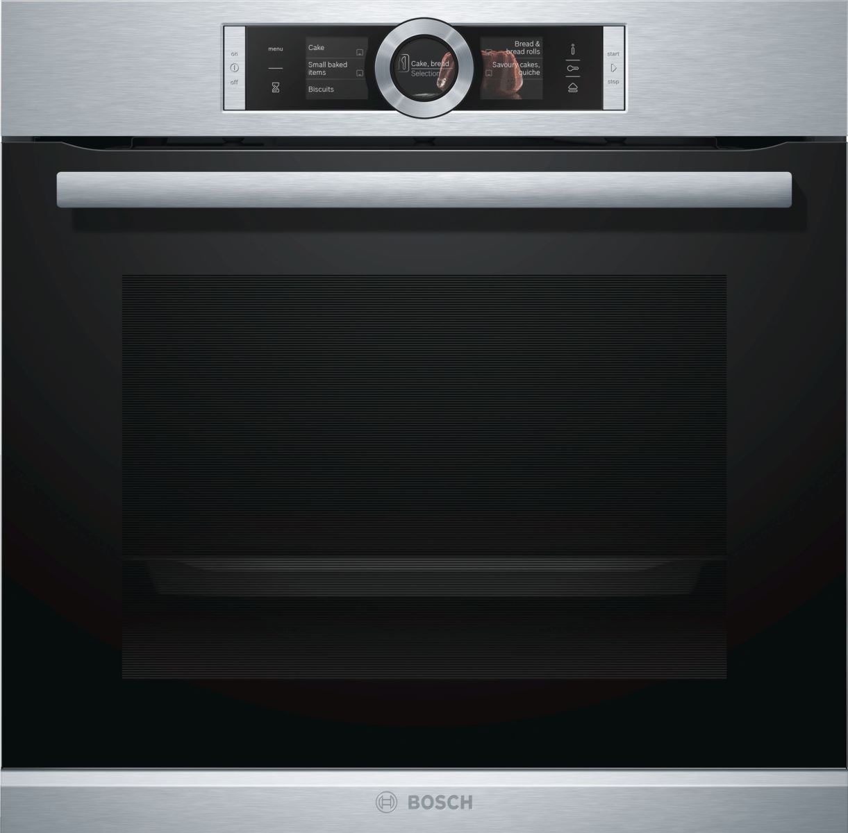 Cuptor incorporabil Bosch HRG6769S2, Aburi, 71 l, 15 functii, Pirolitic, Inox