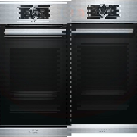 Cuptor incorporabil Bosch HSG636ES1, Multifunctional cu aburi, 12 functii, 71 L, EcoClean Direct, Inox