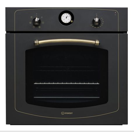 Cuptor incorporabil Indesit Traditional IFVR 500 AN, Multifunctional, 56 l, Grill, Antracit