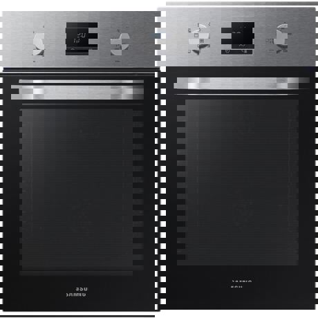 Cuptor incorporabil Samsung NEO Twin NV70K1340BS, Multifunctional, Dual Fan, 70 l, A, Catalitic, Display LED, Inox