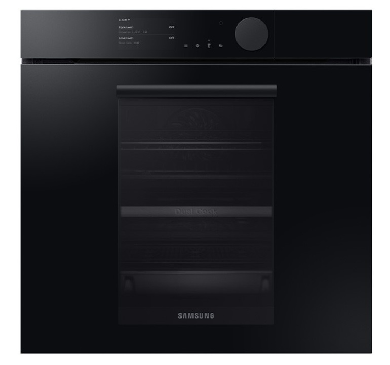 Cuptor incorporabil Samsung Infinite Line NV75T8979RK, Electric, 75l, Grill, Pirolitic, Display TFT-LCD, Wi-Fi, Sondă carne, Negru