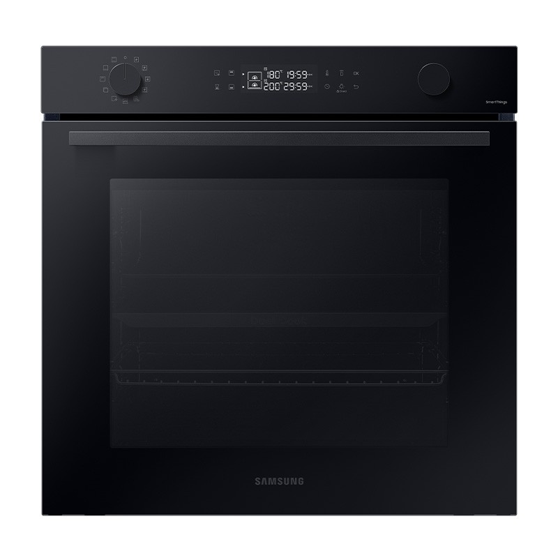Cuptor electric incorporabil Samsung Bespoke NV7B44207AK/U2, 76L, Dual Cook, Wi-Fi, SmartThings Cooking, Air Sous Vide, Curatare catalitică, Clasa A+, Display, Negru