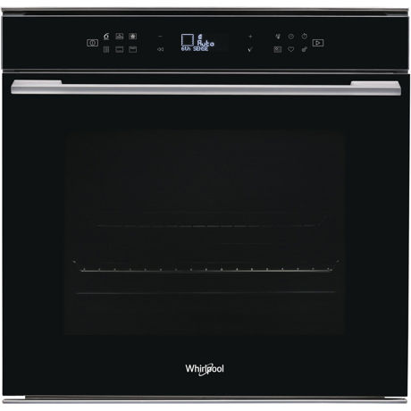 Cuptor incorporabil Whirlpool W7 OM4 4S1 P BL, Electric, 73 l, Autocuratare pirolitica, Negru
