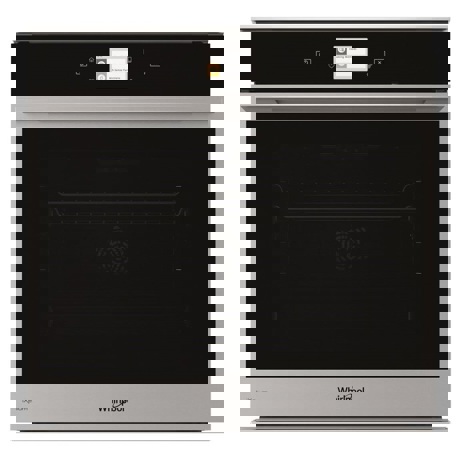 Cuptor incorporabil Whirlpool W9 OM2 4MS2 P, 73 L, 6th Sense, Autocuratare pirolitica, Inox/Negru