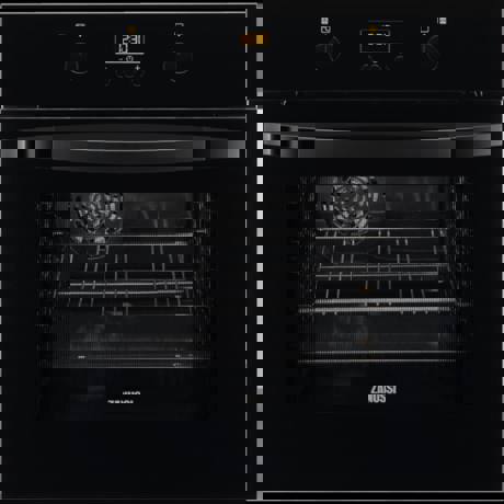 Cuptor electric incorporabil Zanussi ZOB35702BU, Electric, 8 functii, 57 l, timer, afisaj digital, negru