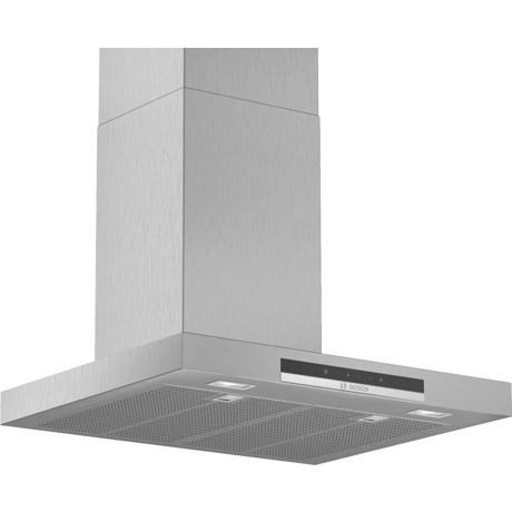 Hota Bosch Serie 4 DWB67IM50, Semineu dreapta, 60 cm, max 720 m3/h, TouchControl si afisaj electronic, 3 trepte de putere + Intensiv, Inox