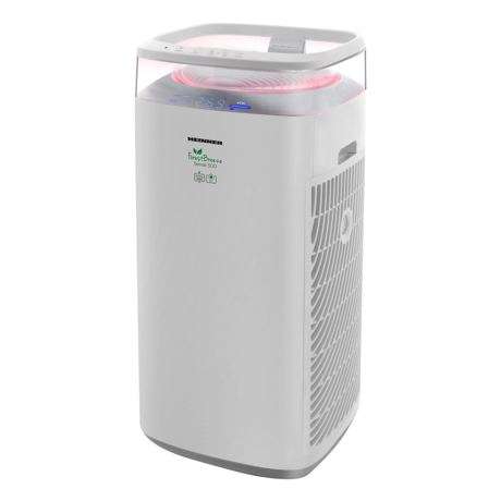 Purificator de aer Heinner HPA-M500, Flux de aer 500 m³, Filtru Hepa, Control touch, 3 viteze, Indicator calitate aer, Timer, Alb