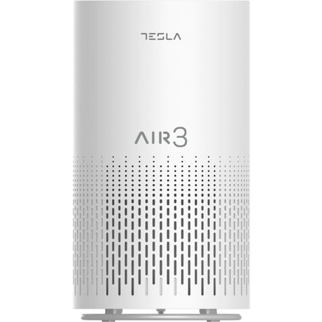 Purificator Tesla TAPA3, CADR 200 m3/h, Senzor calitate aer, Control touch, Timer, Filtru HEPA, Alb
