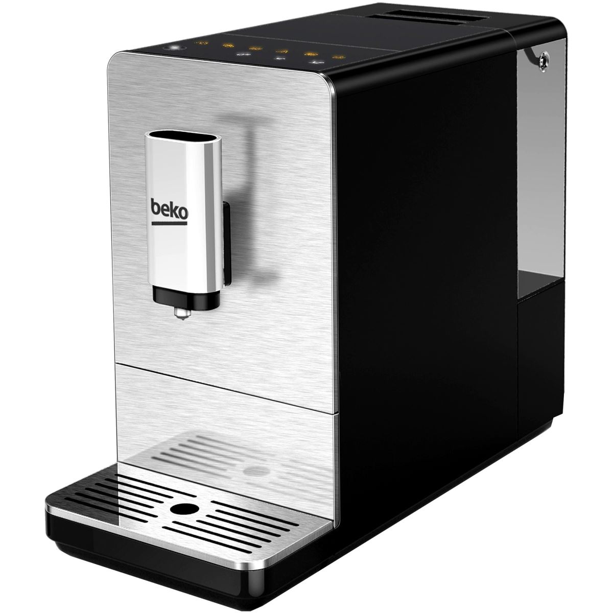 Espressor automat Beko CEG5301X, 19 bari, 1.5 L, 1350 W, Touch control, Auto-curatare, Inox
