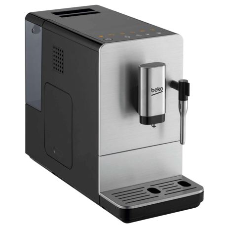 Espressor automat Beko CEG5311X, 19 bari, 1.5 L, 1350 W, Touch control, Auto-curatare, Sistem de spumare a laptelui, Inox