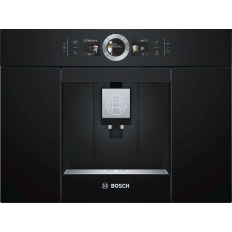 Espressor incorporabil Bosch CTL636EB6,19 bar, 1600 W, 2.4 l, Display TFT, Touch control, Spumare lapte, Home Connect, Negru