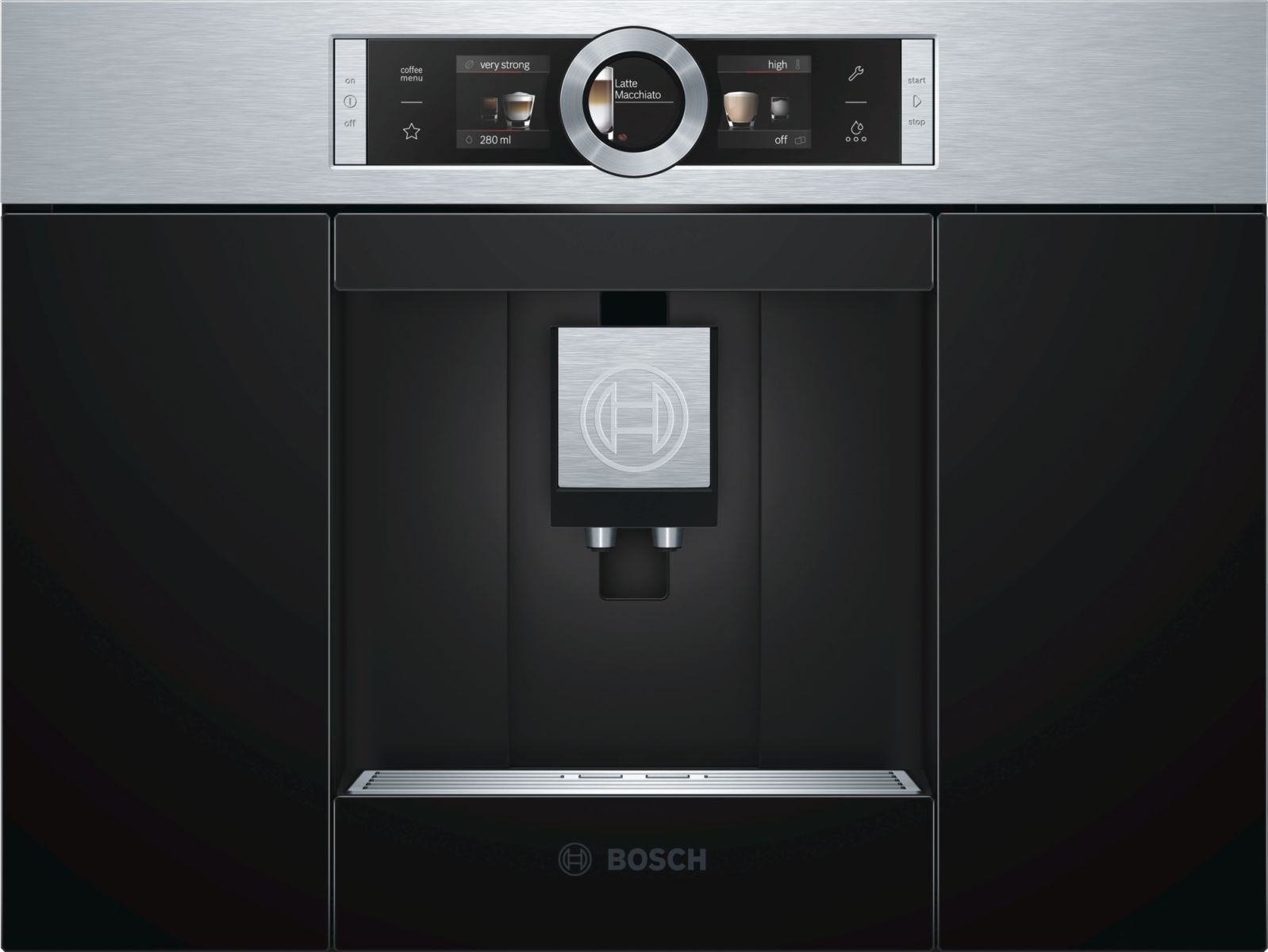 Espressor incorporabil Bosch CTL636ES1,19 bar, 1600 W, 2.4 l, Display TFT, Touch control, Inox