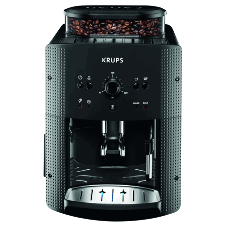 Espressor automat Krups Essential EA810B70, 15 bari, Râşniţă de cafea metalică, 1.7 L, Funcție de abur, Gri