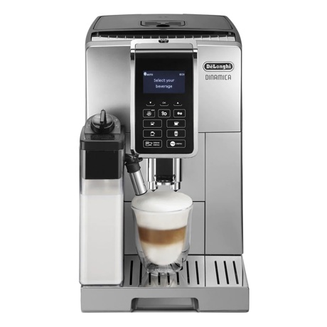Espressor automat DeLonghi Dinamica ECAM350.55.SB, 1450W, 15 bar, Oprire automată, Sistem De'Longhi LatteCrema, Argintiu/Negru