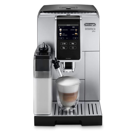 Espressor automat DeLonghi Dinamica Plus ECAM370.85.SB, 1450W, 19 bar, Oprire automata, Curatare automata, Sistem De'Longhi LatteCrema, Negru/argintiu