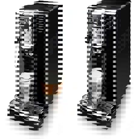 Espressor automat Philips EP5310/10, 3 băuturi, 2 ceşti, Sistem clasic de spumare a laptelui, AquaClean, Negru
