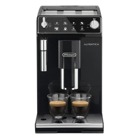 Espressor automat DeLonghi Autentica ETAM29.510.B RO, 1450W, 15 bar, Oprire automată, Sistem Cappuccino, Negru