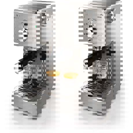 Espressor Philips Saeco Poemia HD8327/99, 15 Bar, 1 L, Inox