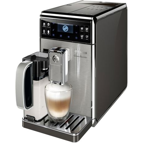 Espressor cafea Philips Saeco GranBaristo HD8975/01, 1900W, 1.7l, 15 bari, Otel/Negru