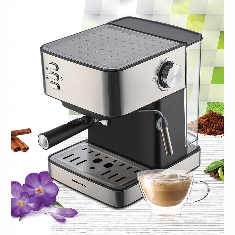 Espressor manual Heinner HEM-B2016BKS
