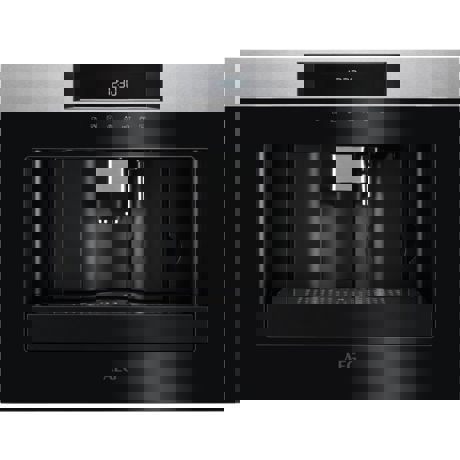 Espressor automat incorporabil Electrolux AEG KKK884500M, Control touch, Display LCD, 1.8 l, H 45 cm, Inox antiamprenta