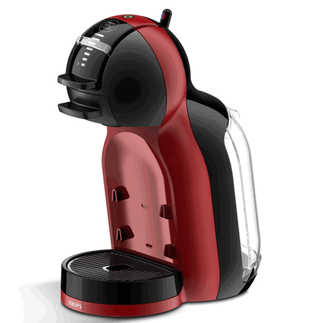 Espressor cu capsule Krups NESCAFÉ® Dolce Gusto® Mini-Me KP120H31, 1500 W, 15 bari, Functie eco, Capacitate rezervor 0.8 L, Rosu/negru