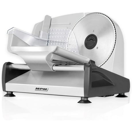 Feliator profesional MPM MKR-04M, 150W, Reglare feliere 0 - 15 mm, Lama otel inoxidabil 19 cm, Gri