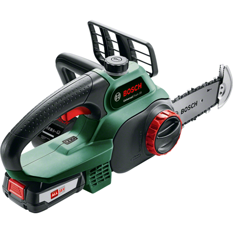 Fierastrau cu lant Bosch UniversalChain 18, Lungime taiere 20 cm, 18 V, Acumulator Litiu-Ion, 06008B8000