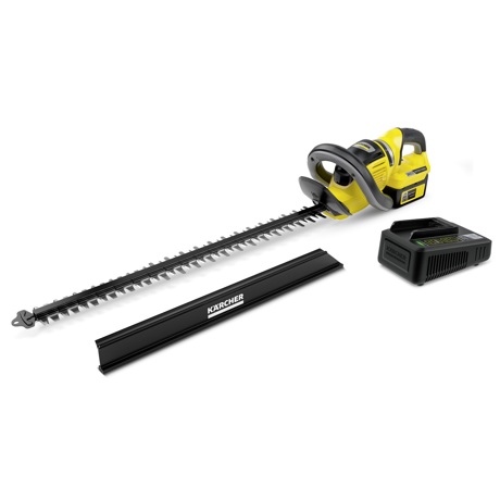 Foarfece de tuns gardul viu Karcher HGE 36-60 Battery Set *EU, 14442510, 36 V, Lungime taiere 60 cm, 2700 taieturi/min., Acumulator inclus, Negru/galben