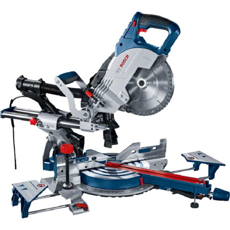 Ferastrau circular stationar cu sanie de glisare Bosch Professional GCM 8 SJL, 1600W, 5500 rpm, 216 mm, Albastru, 0601B19100