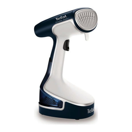 Aparat de calcat cu abur vertical Tefal Access Steam DR8085, 1500 W, 0.2 l, 22 g/min, Alb/Albastru