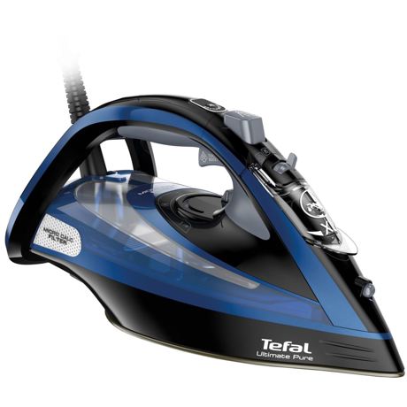 Fier de calcat Tefal Ultimate FV9834E0, 3000W, rezervor apa 0.35L, jet abur 240g/min, abur variabil 55g/min, Albastru