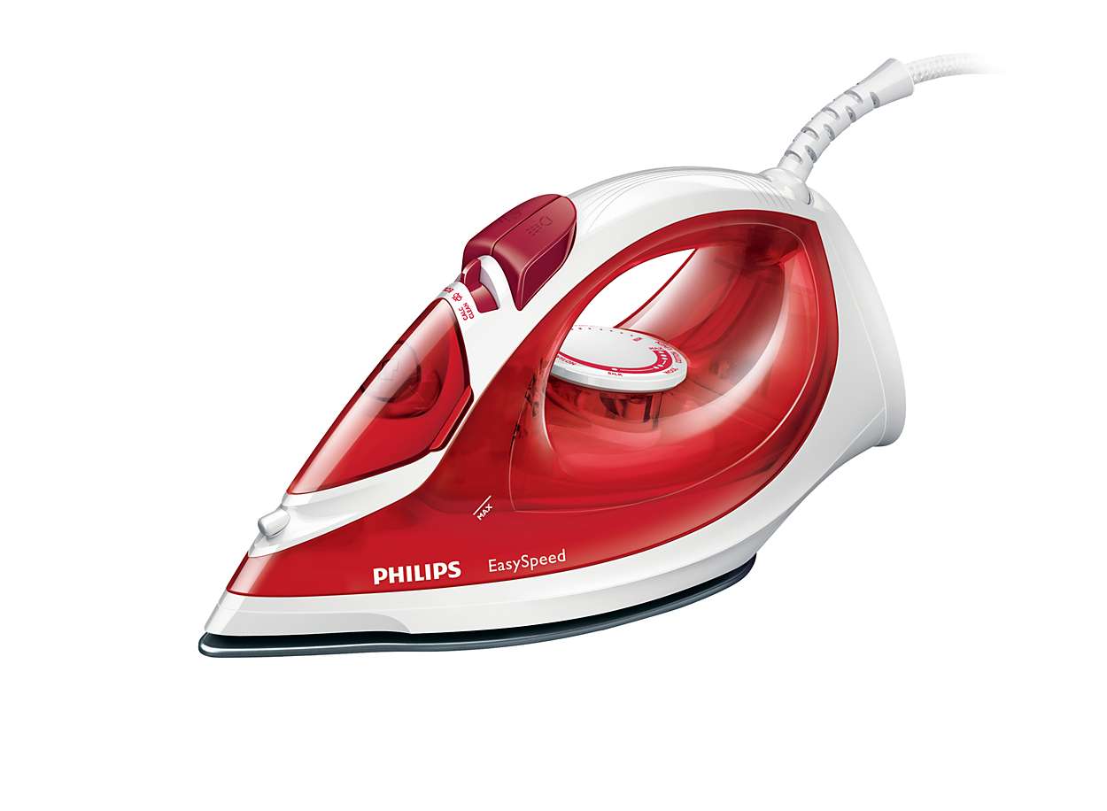 Fier de calcat Philips EasySpeed GC1029/40, 2000 W, Alb/Rosu