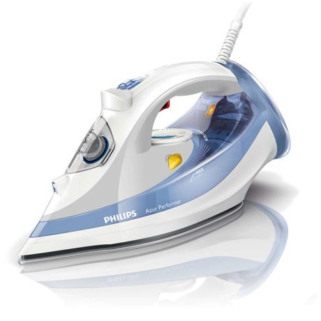 Fier de calcat Philips Azur Performer GC3802/20, SteamGlide, 2400 W, Alb/Albastru