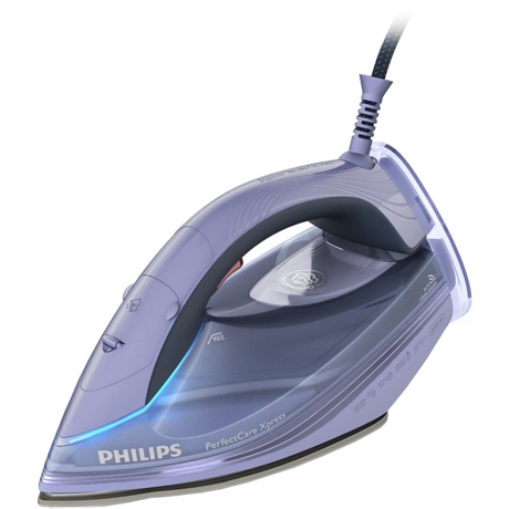 Fier de calcat Philips PerfectCare Xpress GC5055/02, SteamGlide, 2800 W, Albastru