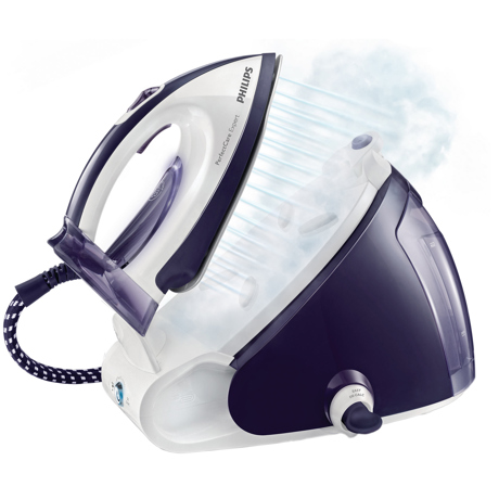 Statie de calcat Philips PerfectCare Expert GC9246/02, SteamGlide, 2400 W, 1.5 l, 6.5 bar, Alb/Violet