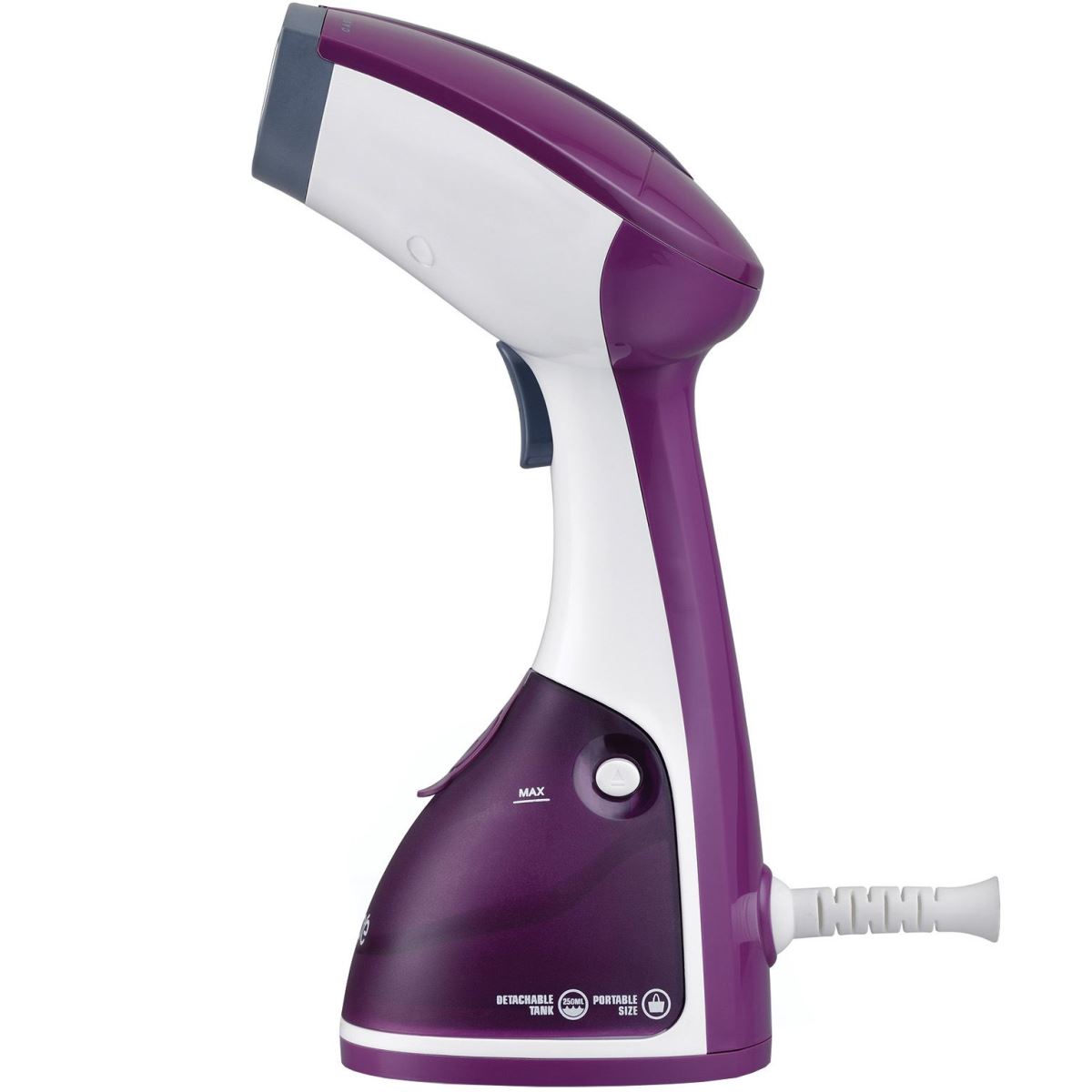 Aparat de calcat vertical Heinner HGS-1100PP, 1100 W, Rezervor detasabil 0.25l, Jet abur continuu, Debit de abur 17g/ min, Mov