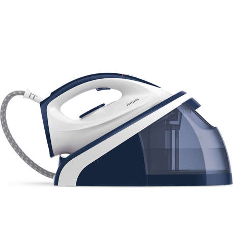 Statie de calcat Philips HI5910/20, Talpa ceramica, 2400W, 1.1L, 100 g/min, Albastru