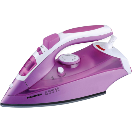 Fier de calcat Heinner Dyna 2900 ID-2900-PP, 2400 W, 0.28 L, Jet abur 70 g/min, Talpa ceramica, Mov