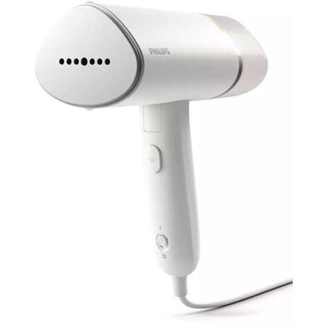 Aparat de calcat vertical cu aburi Philips STH3020/10, Pliabil, 1000 W, Rezervor 120 ml, Indicator luminos abur, Husa, Alb