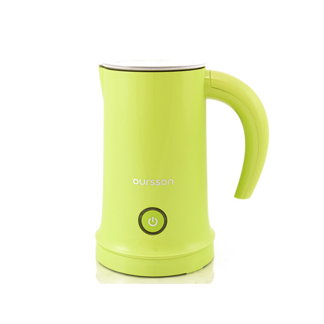 Aparat de spumare a laptelui Oursson MF2005/GA, pentru cappuccino, caffe frappe, deserturi cu spuma de lapte, spuma de lapte dulce, incalzire lapte, Verde