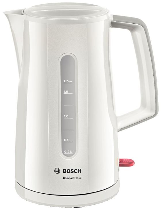 Fierbator de apa Bosch CompactClass TWK3A011, 2400 W, 1.7 l, Alb