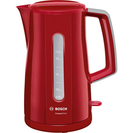 Fierbator de apa Bosch CompactClass TWK3A014, 2400 W, 1.7 l, Rosu